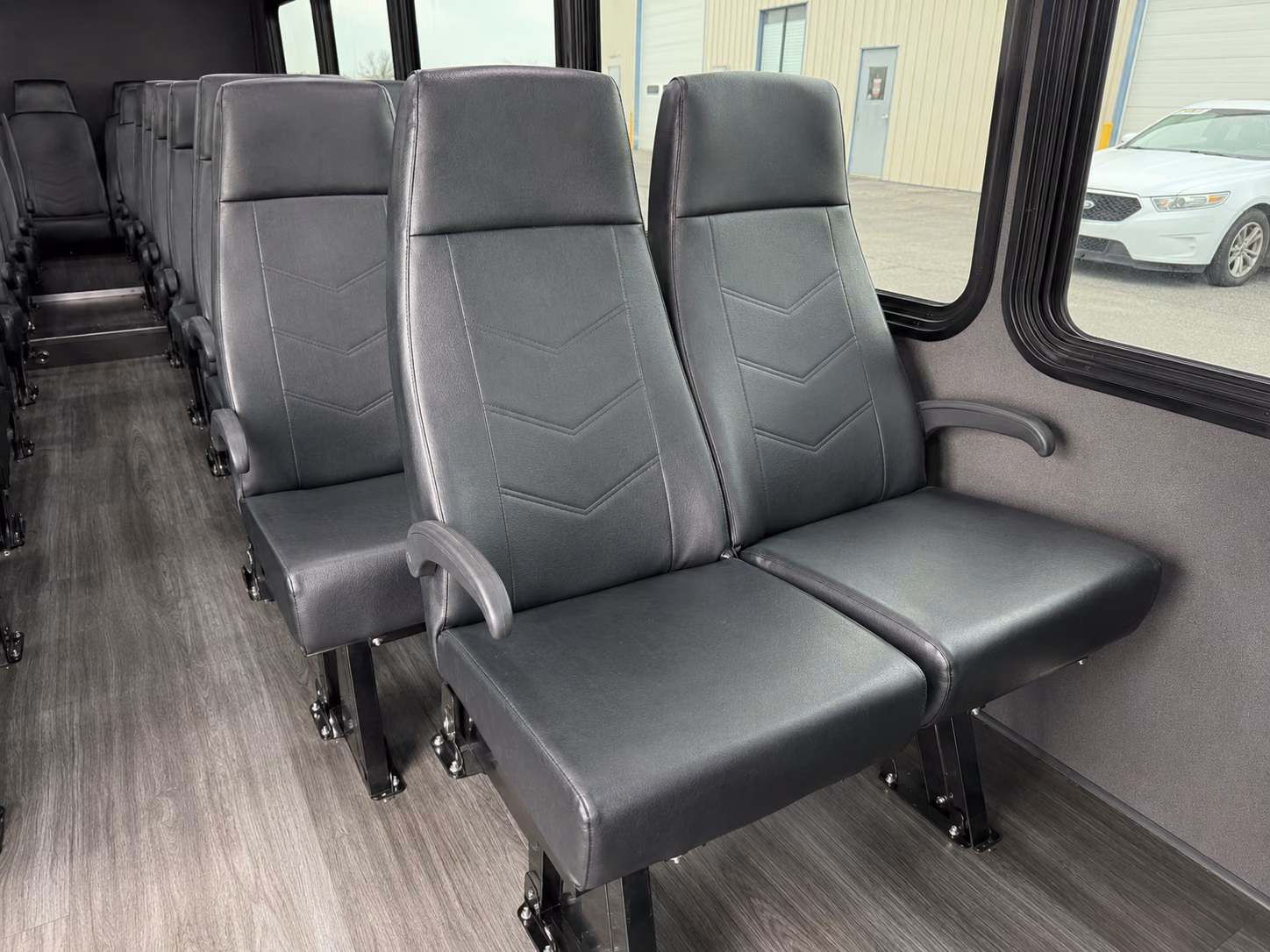 san ramon 18 passenger minibus interior