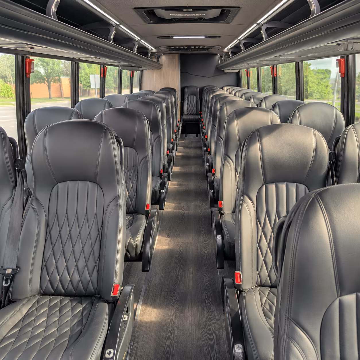 san ramon 35 passenger minibus interior