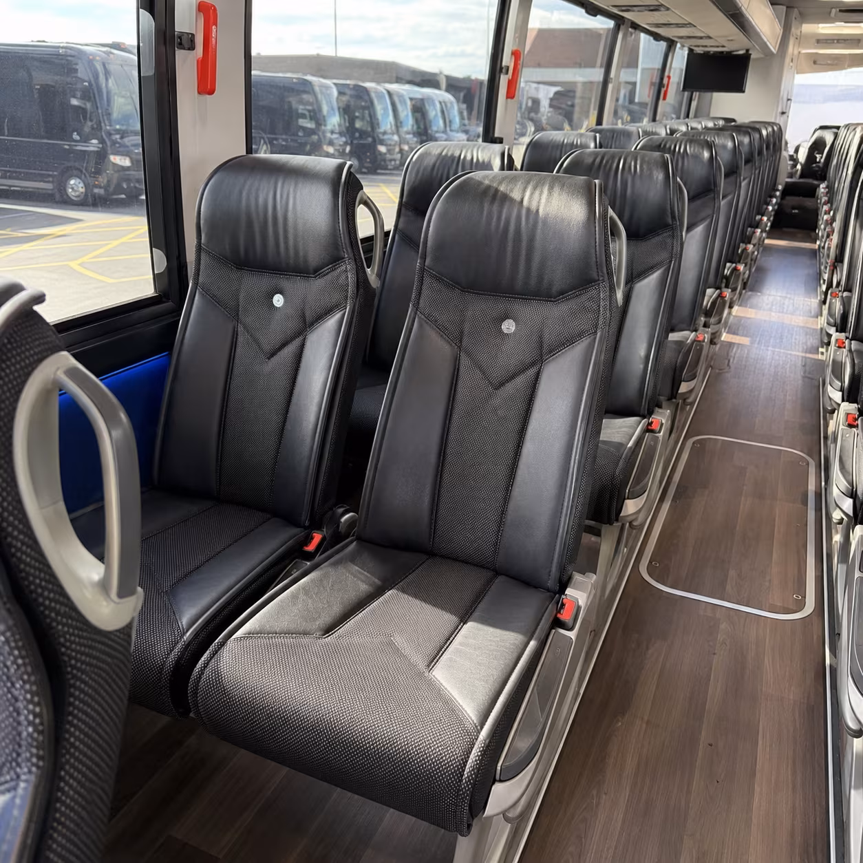 san ramon 40 passenger charter bus interior