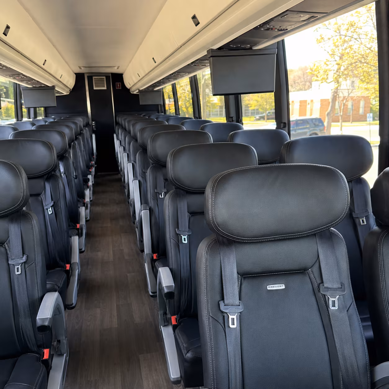san ramon 45 passenger charter bus inside