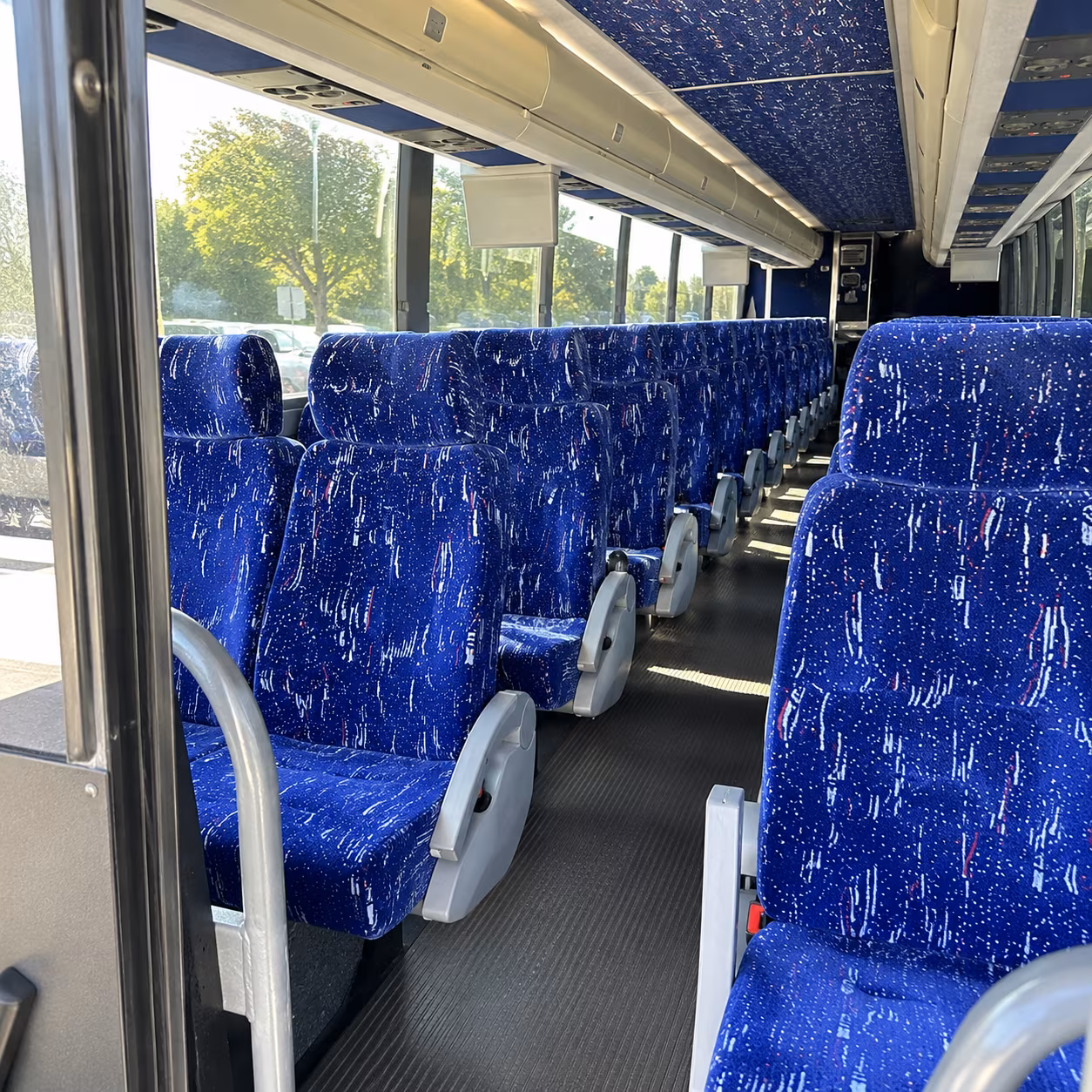 san ramon 50 passenger charter bus inside