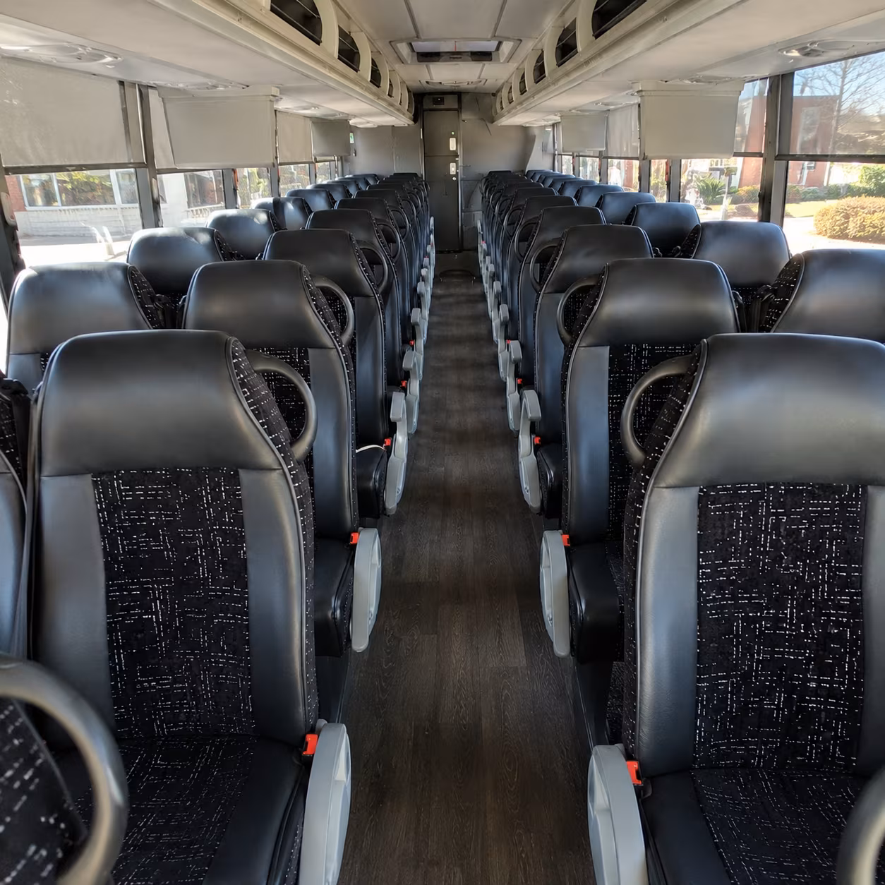 san ramon 54 passenger charter bus inside