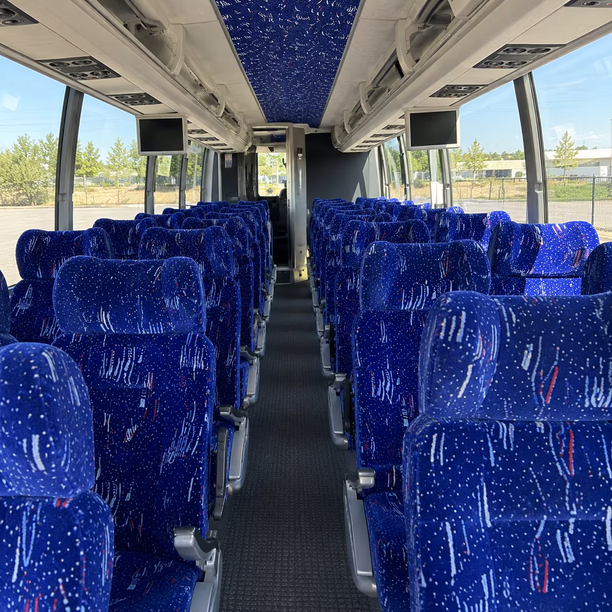 san ramon 54 passenger charter bus interior