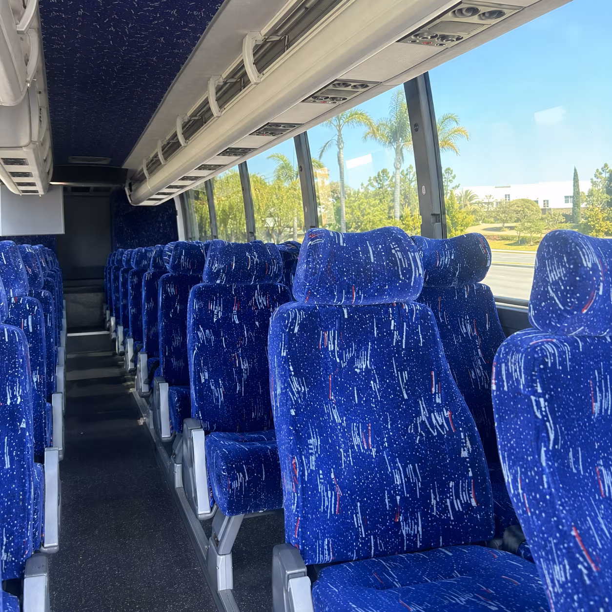 san ramon charter bus interior