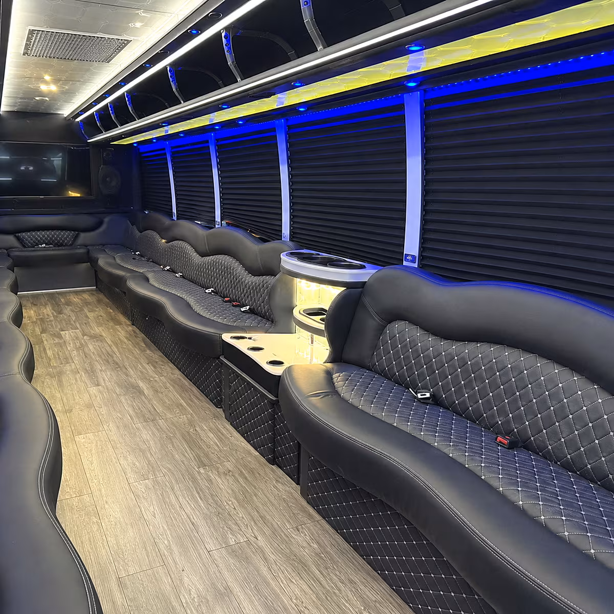 san ramon party bus interior